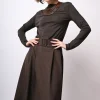 Top con scollo a cratere in lyocell