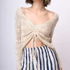Top crochet con coulisse
