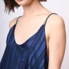 Top doppiato in georgette lurex