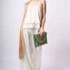 Top doppiato in georgette lurex