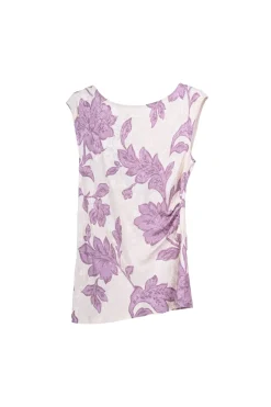 Top in jacquard floreale