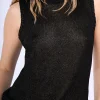 Top in maglia lurex