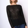 Top in tulle floreale