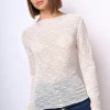 Top in tulle floreale