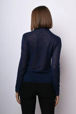 Top in tulle floreale