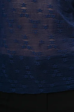Top in tulle floreale