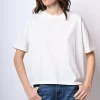 T-shirt in cotone con strass