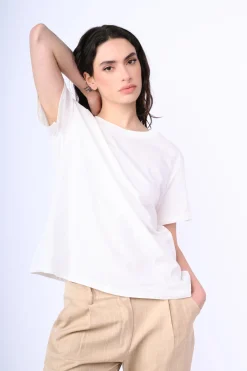 T-shirt in cotone stretch