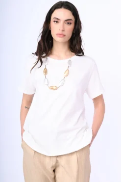 T-shirt in cotone stretch