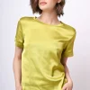 T-shirt in raso di viscosa
