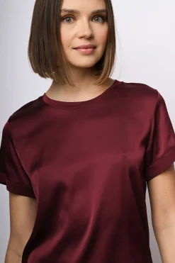 T-shirt in raso di viscosa