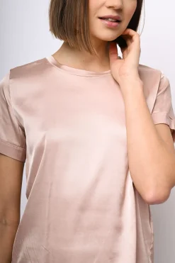 T-shirt in raso di viscosa
