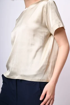 T-shirt in raso di viscosa