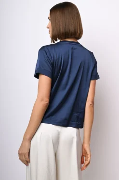 T-shirt in raso di viscosa