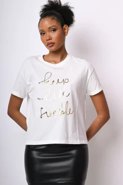 T-shirt Keep Life Simple in cotone