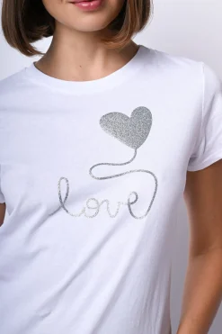 T-shirt Love in cotone