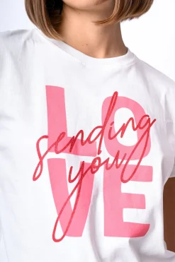 T-shirt Sending You Love in cotone
