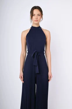Tuta in plissé lurex