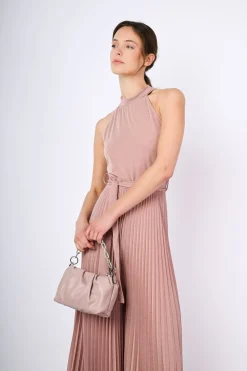 Tuta in plissé lurex