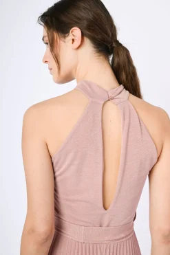 Tuta in plissé lurex