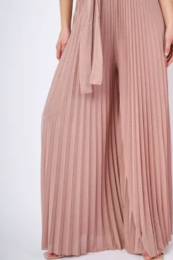 Tuta in plissé lurex
