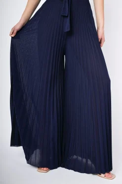 Tuta in plissé lurex