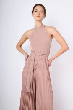 Tuta in plissé lurex