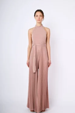 Tuta in plissé lurex