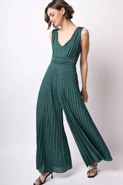 Tuta plissé in lurex