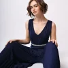 Tuta plissé in lurex