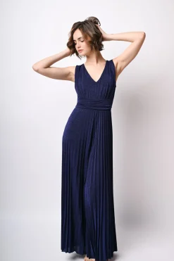 Tuta plissé in lurex