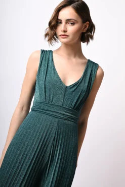 Tuta plissé in lurex