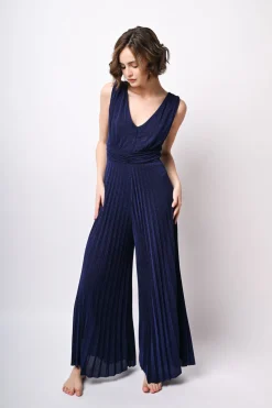 Tuta plissé in lurex