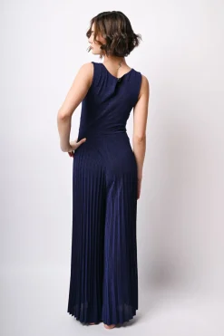 Tuta plissé in lurex